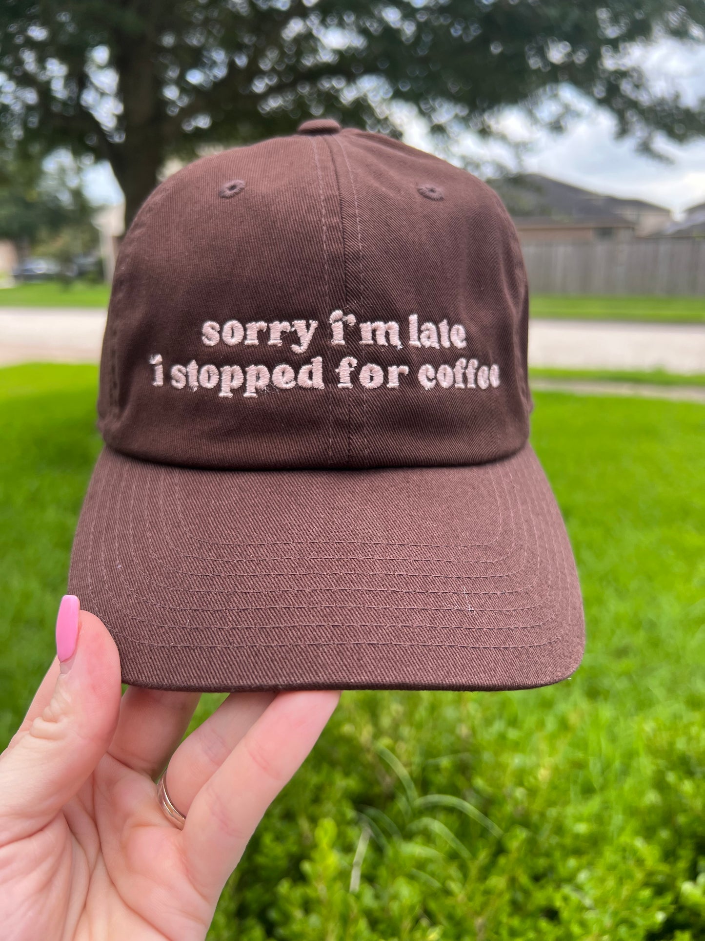 Sorry I’m late I stopped for coffee