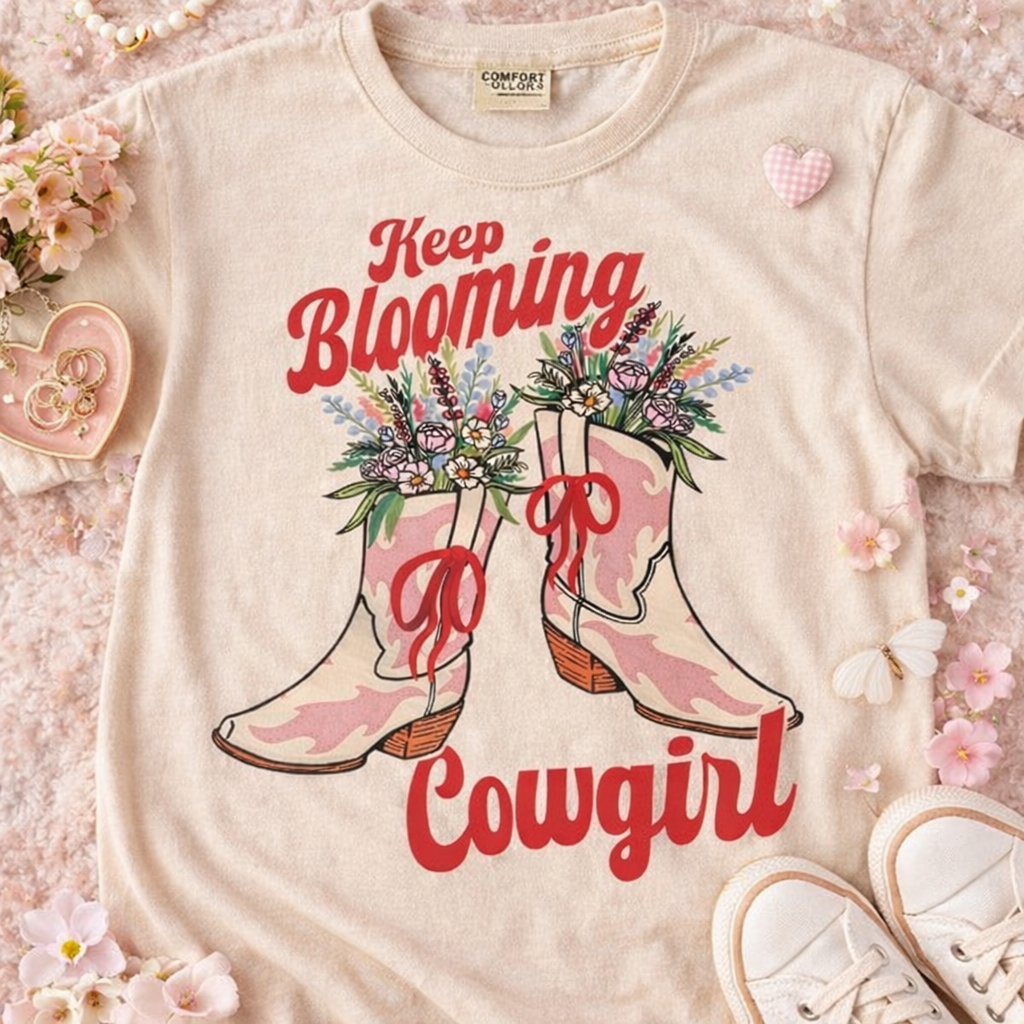 Keep blooming cowgirl T-shirt