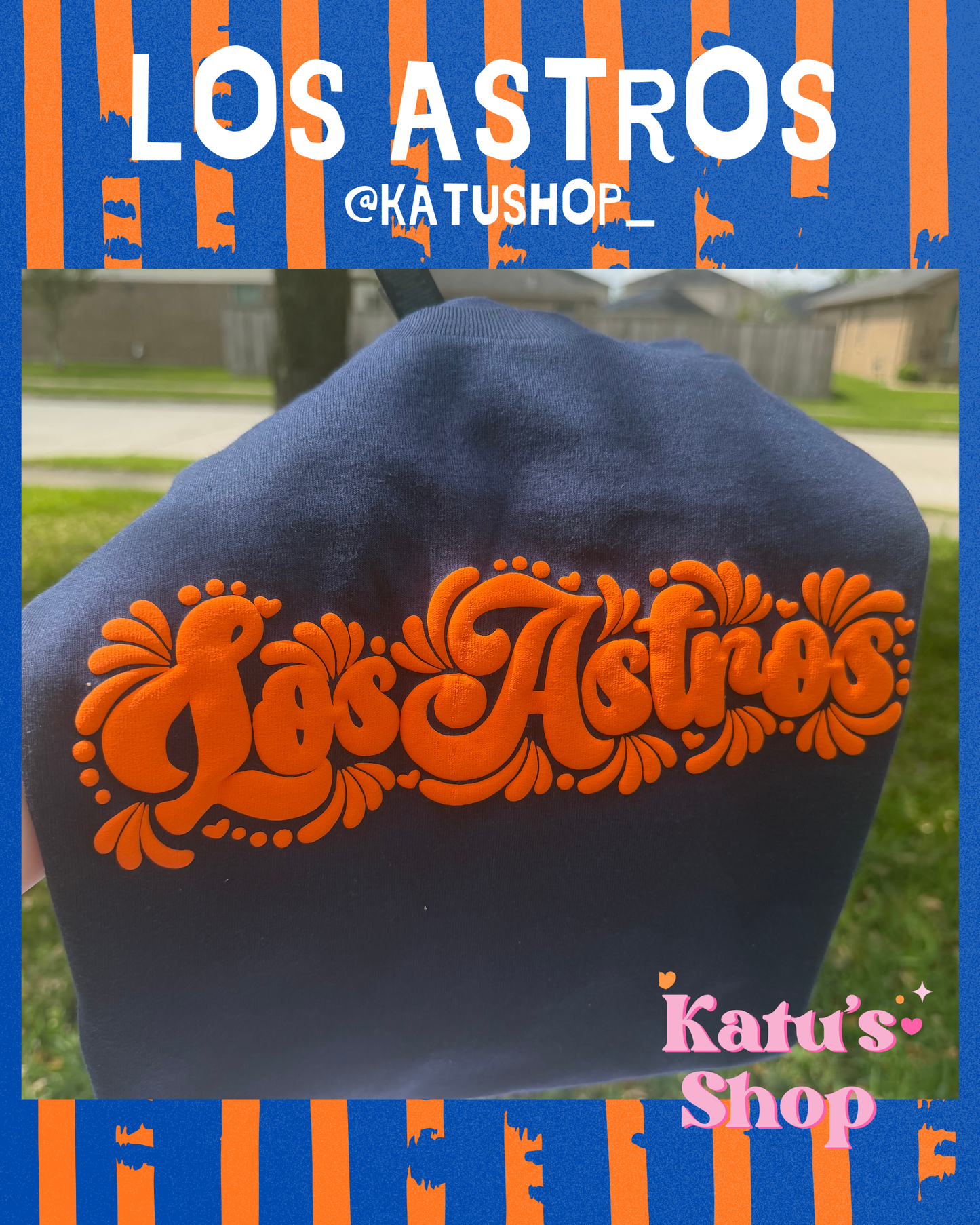 Los Astros Orange Puff