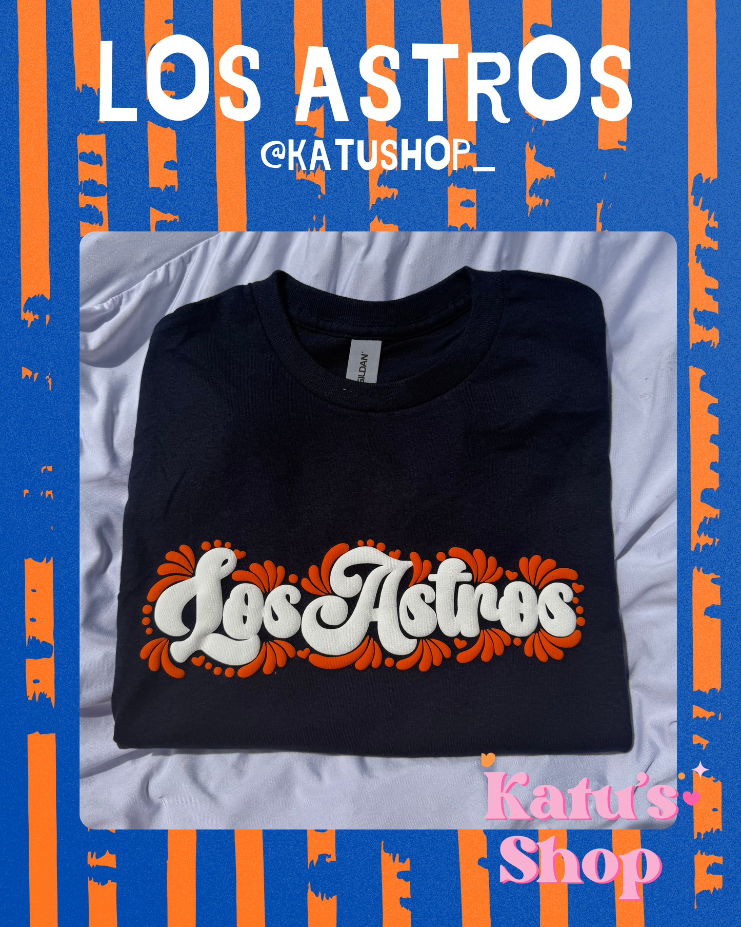 Los Astros Orange and White