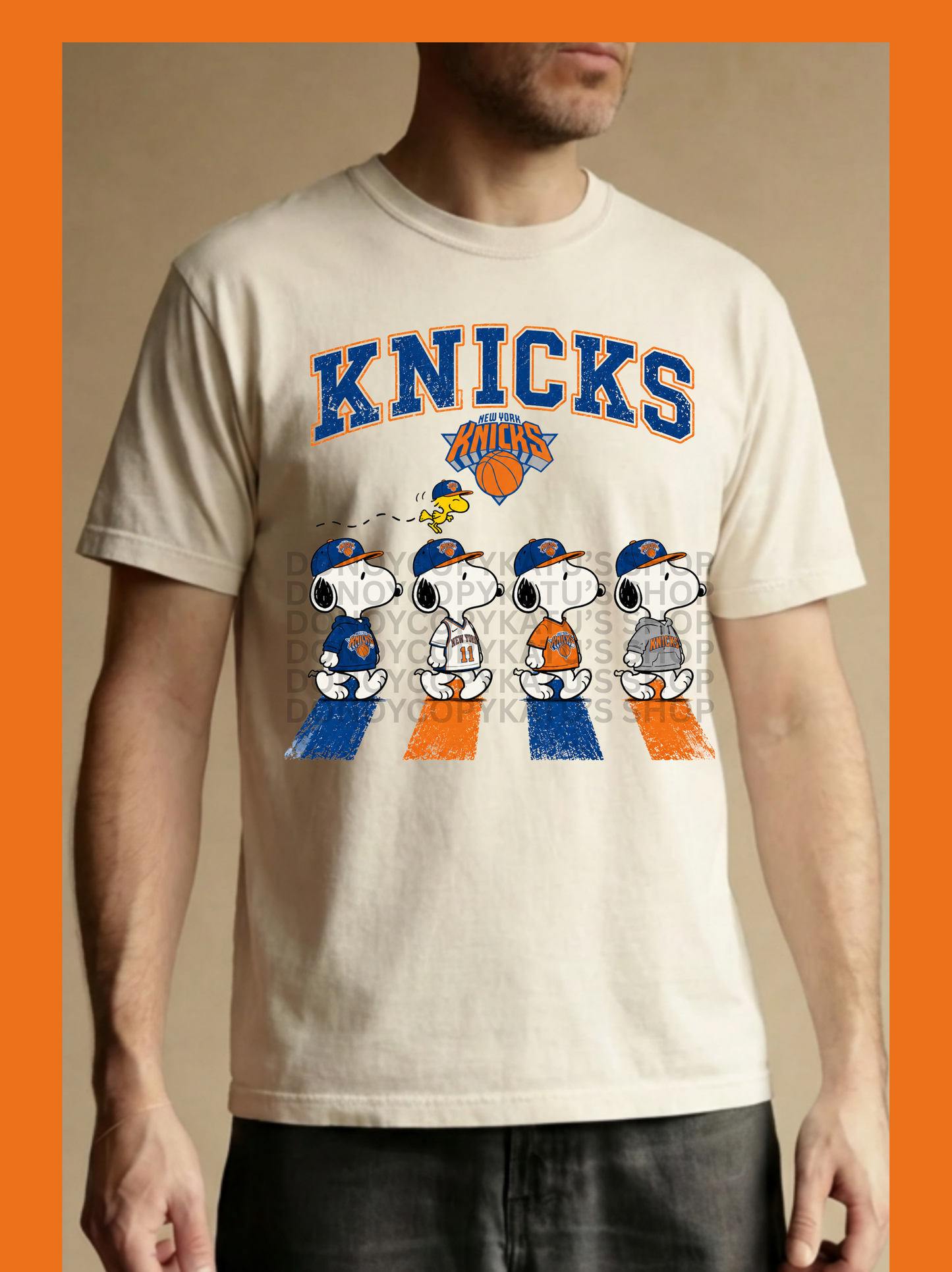 Knicks Snoopy T-shirt Katu's Shop Exclusive