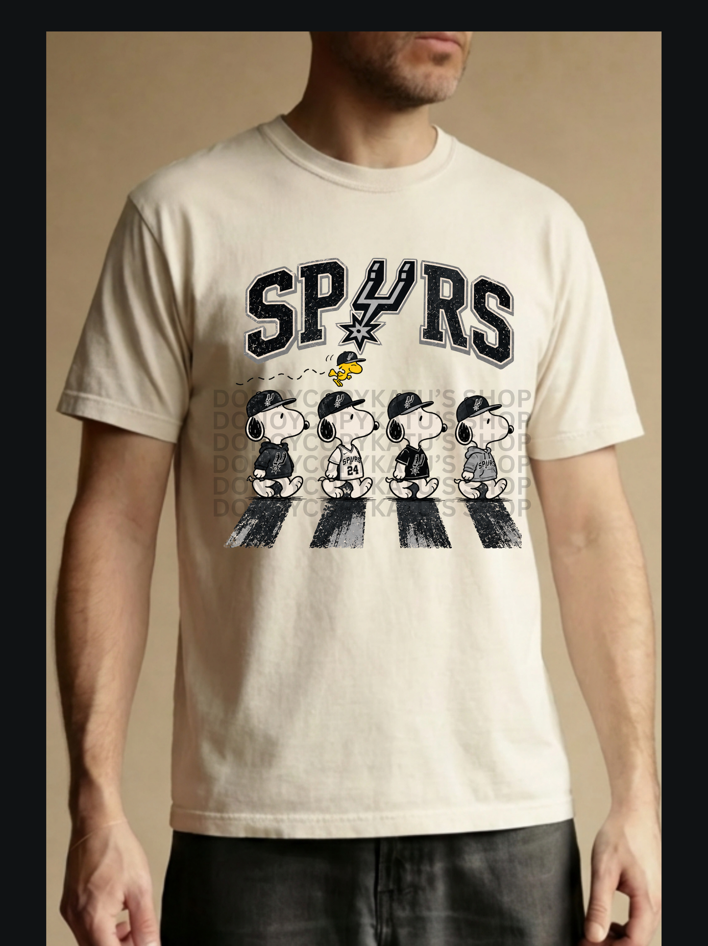 Spurs Snoopy T-shirt Katu's Shop Exclusive