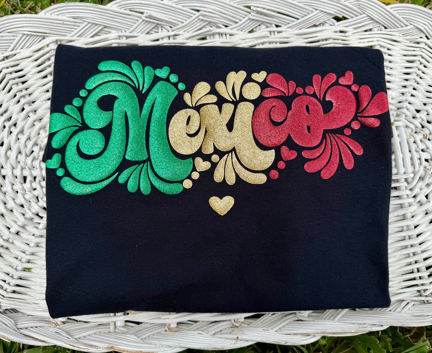 Mexico Glitter Puff T-shirt