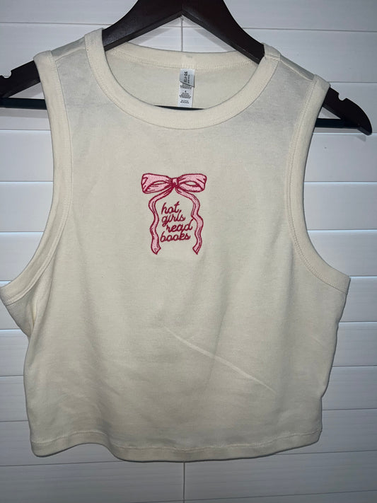 Hot girls read books tank top