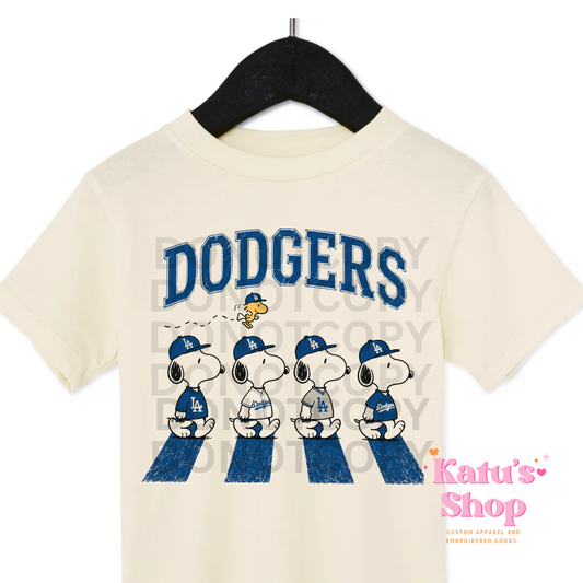 Snoopy Dodgers T-shirt Katu's Shop Exclusive