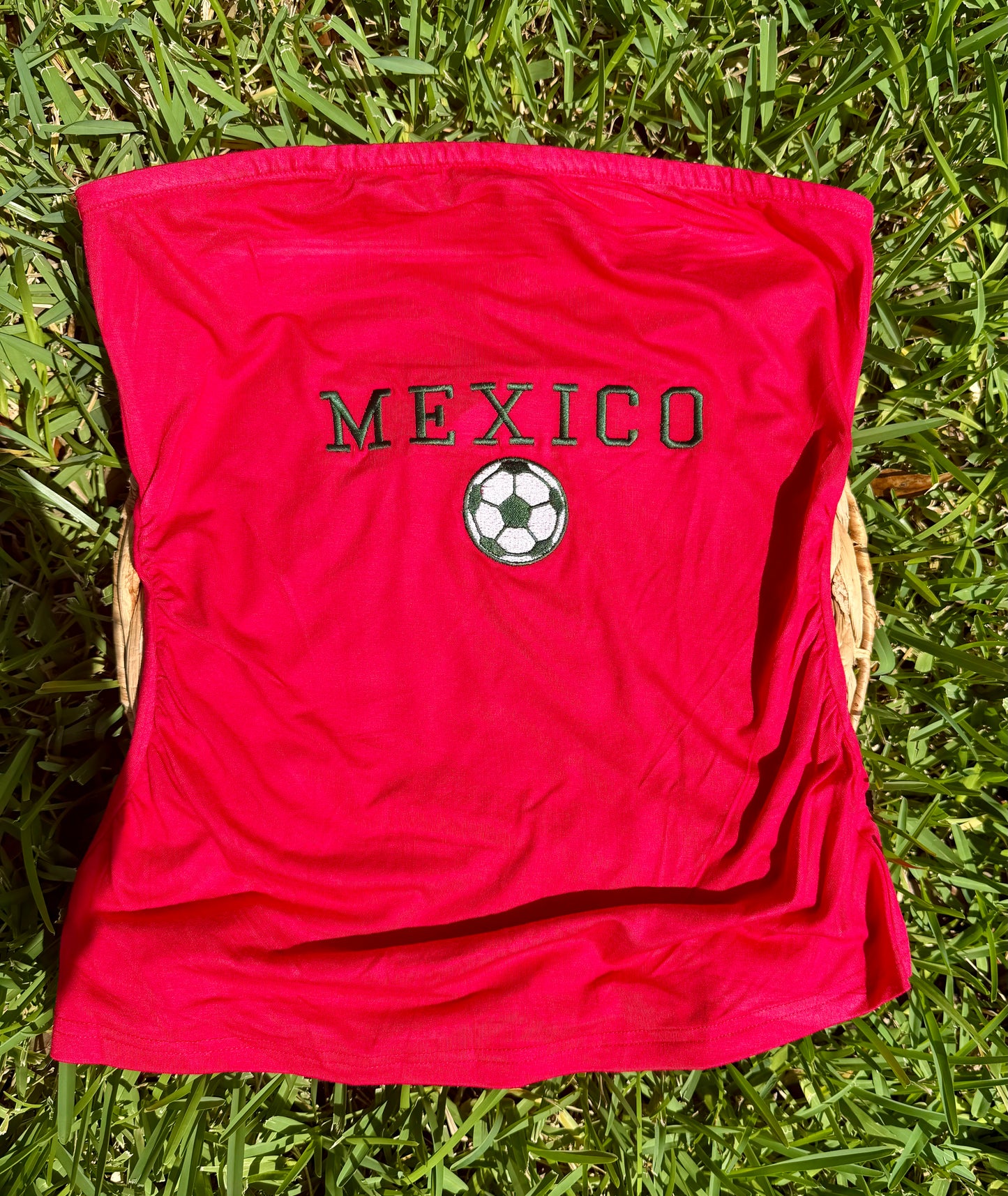 México embroidery Tube Top