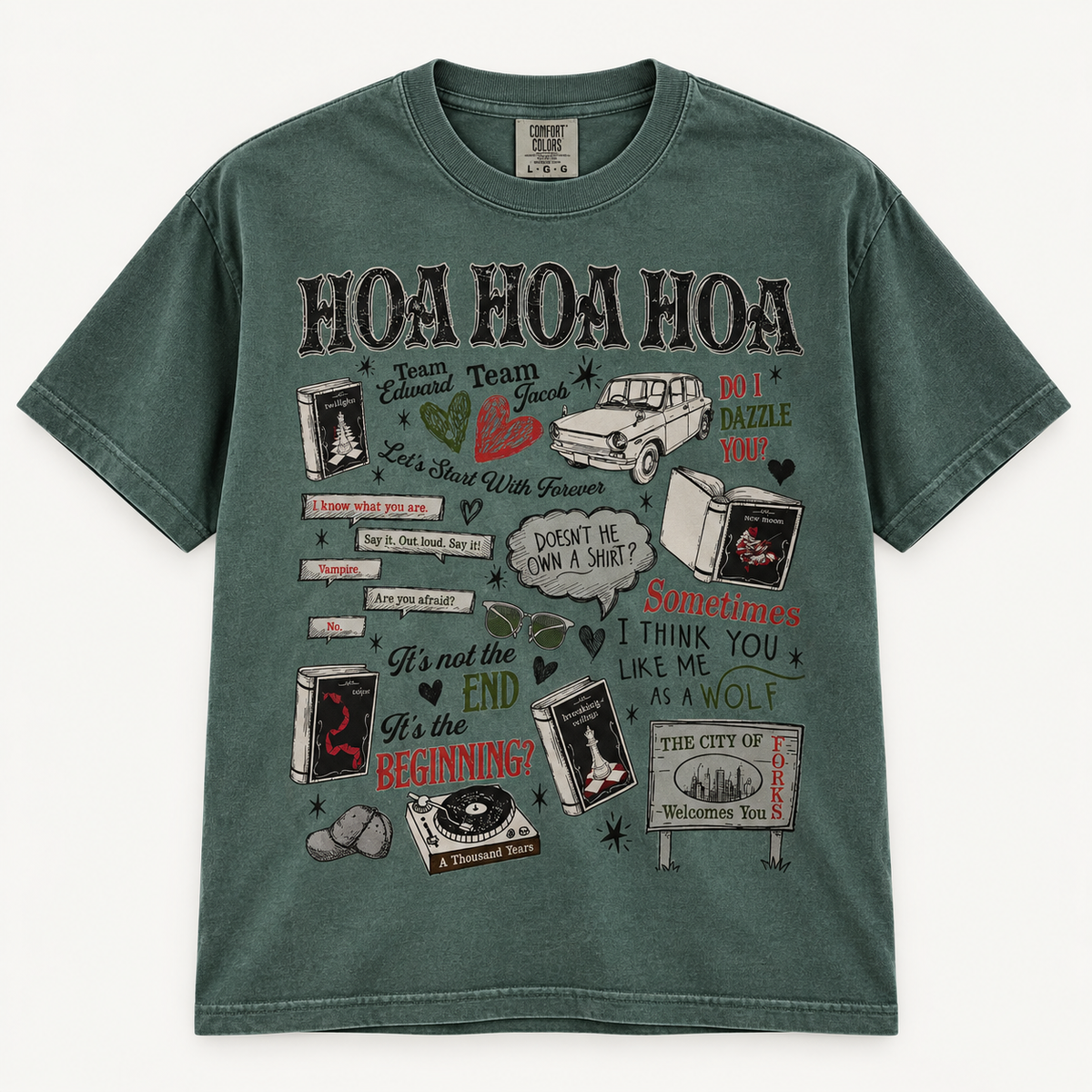 HOA HOA Twilight collage T-shirt
