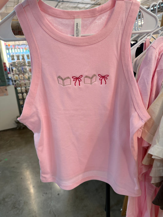 Books and Bows Tank Top
