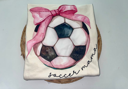 Soccer Mom Pink Bow