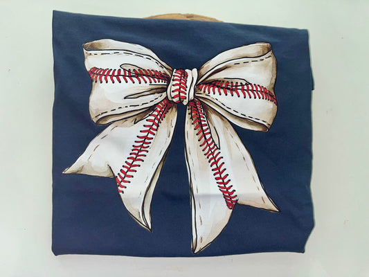 Baseball Bow Comfort Colors