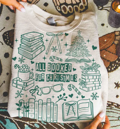 All booked for Christmas Sweatshirt