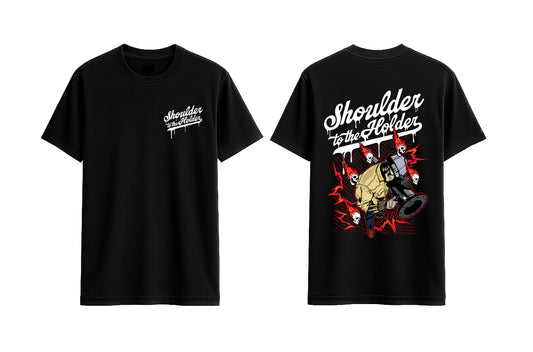 Shoulder to the Holder Welder T-shirt Black