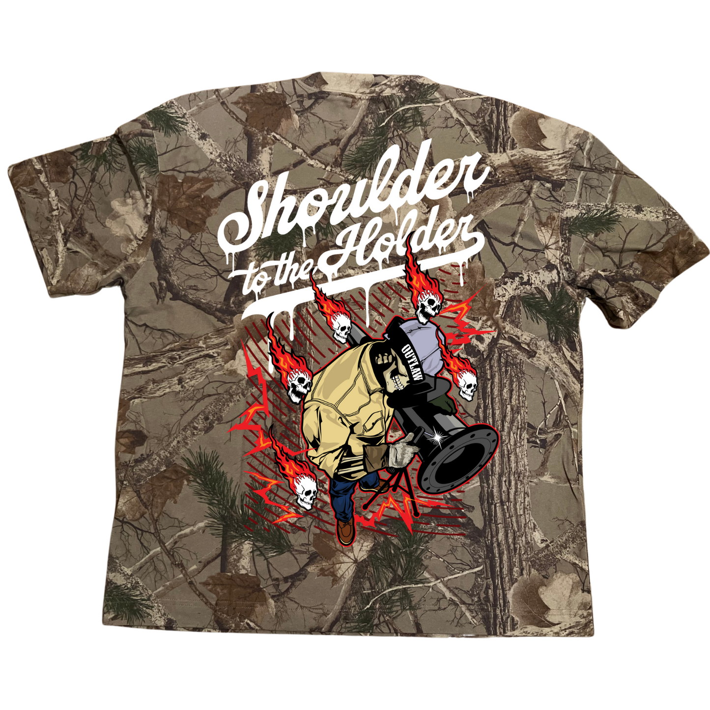 Shoulder to the Holder Welder T-shirt Camo