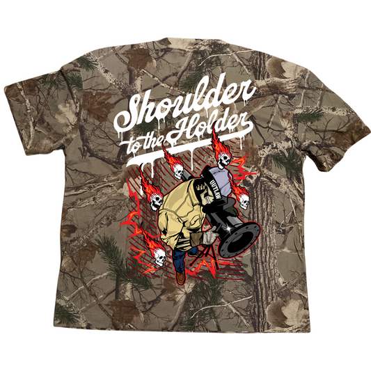 Shoulder to the Holder Welder T-shirt Camo