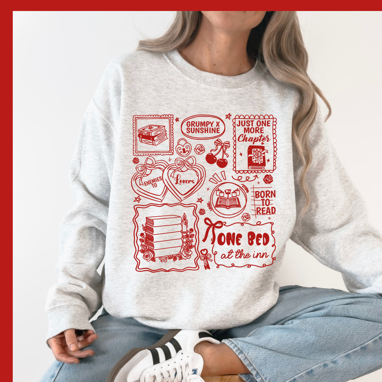 Bookish Romance Reader Sweatshirt