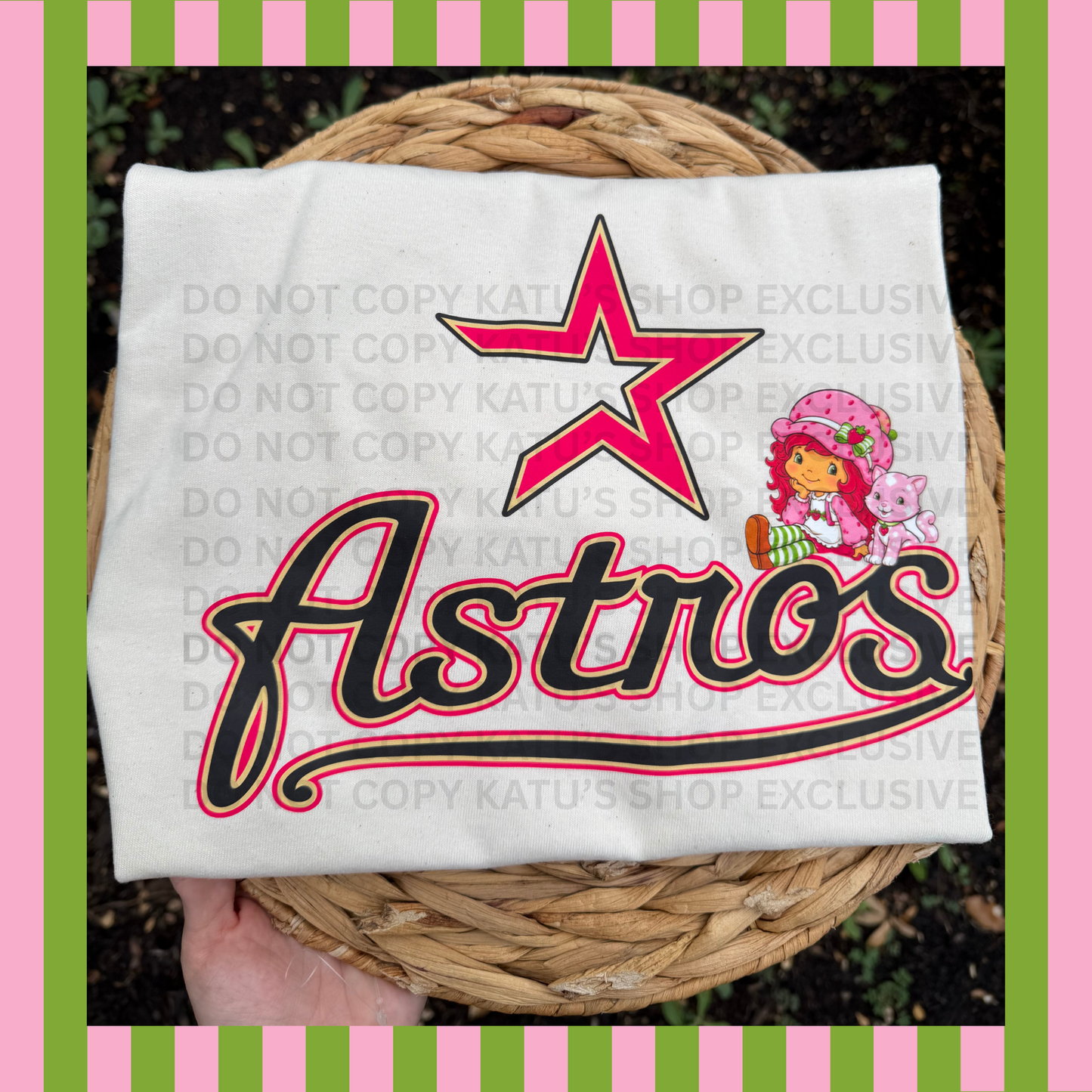 Astros Strawberry Shortcake T-shirt Katu's Shop Exclusive