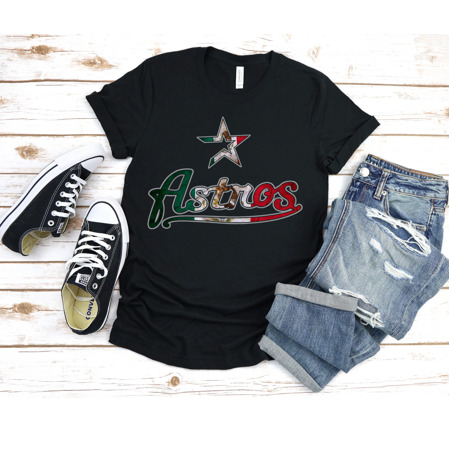 Mexican flag Astros T-shirt