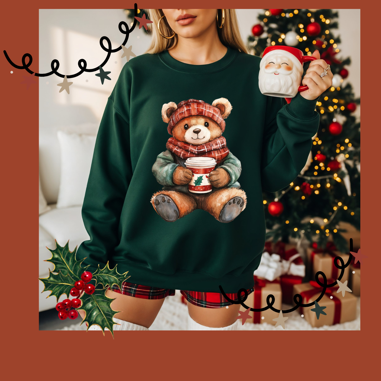 Christmas Teddy Bear Sweatshirt